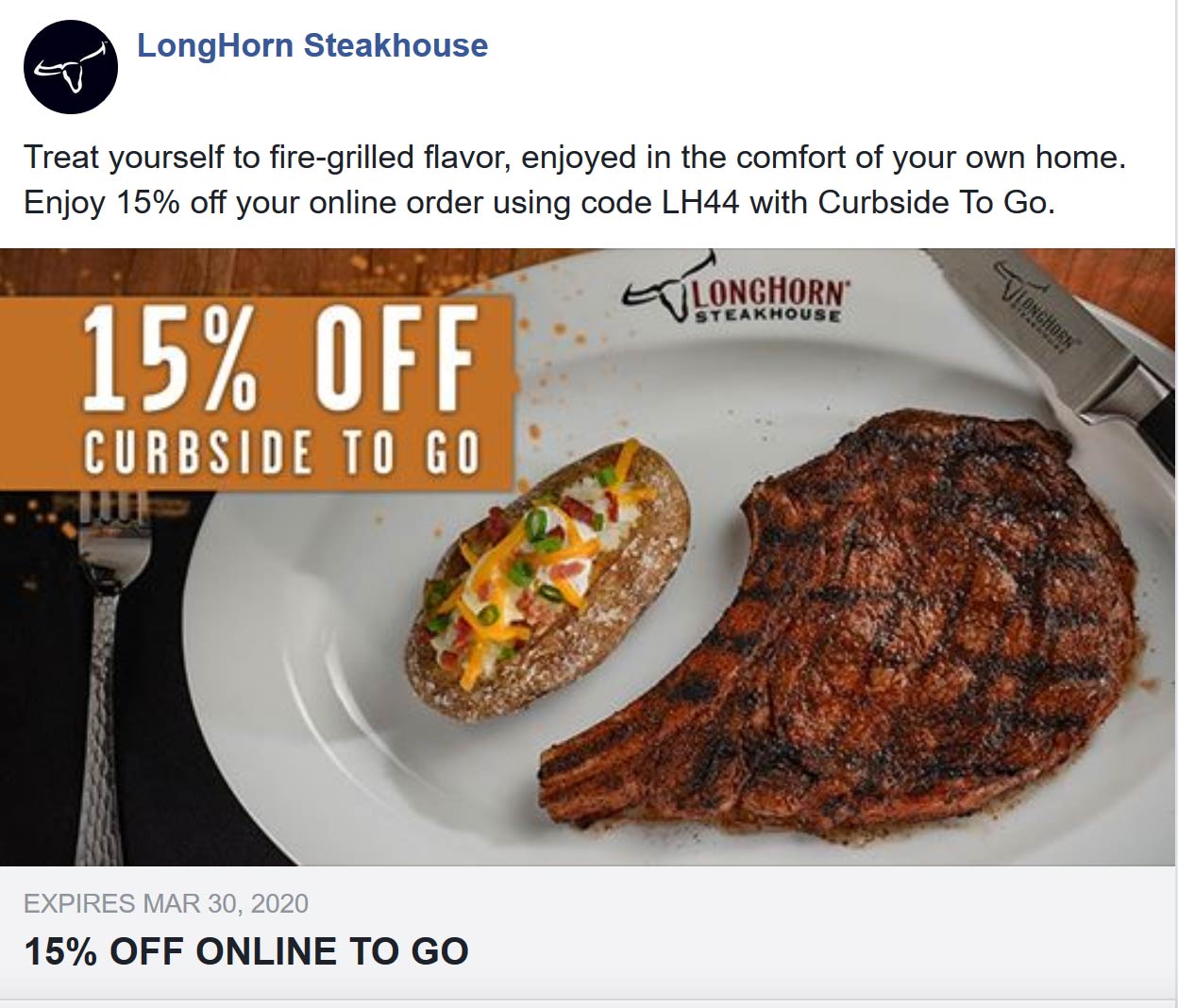 Longhorn Steakhouse coupons & promo code for [June 2022]