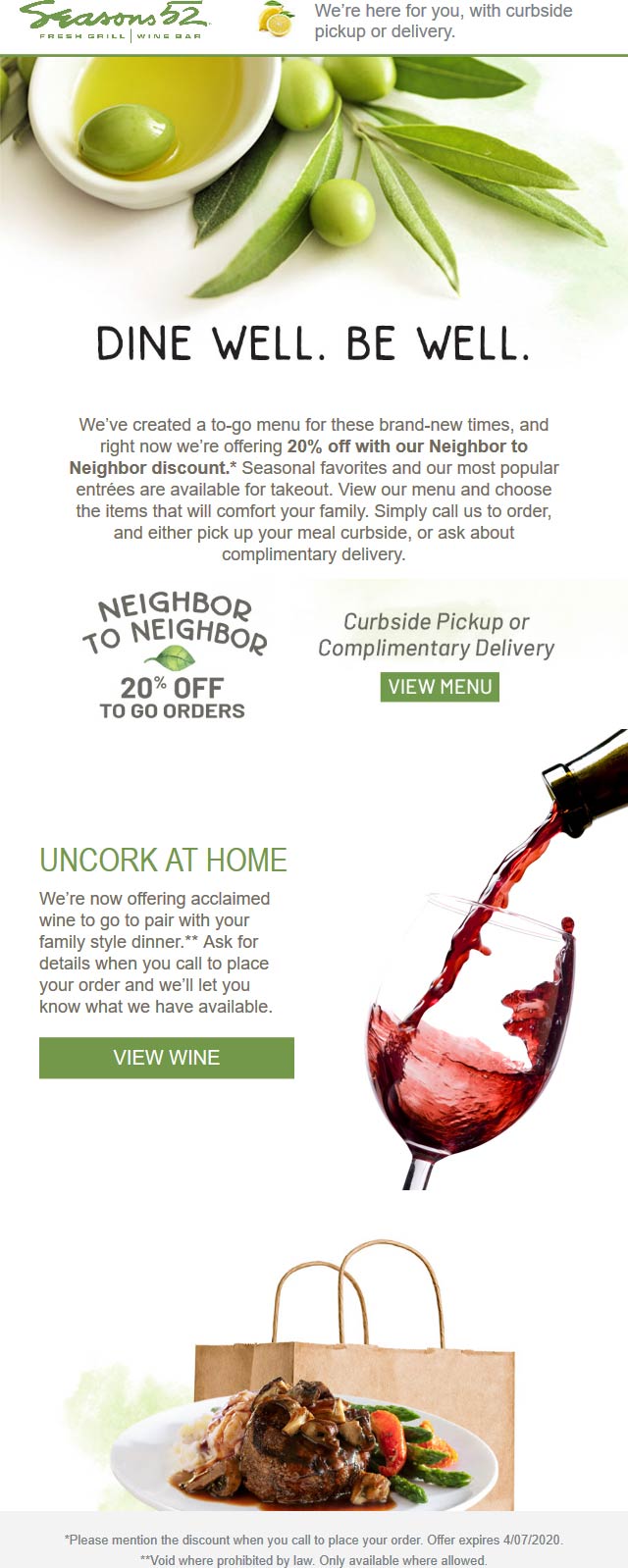Seasons 52 coupons & promo code for [May 2022]