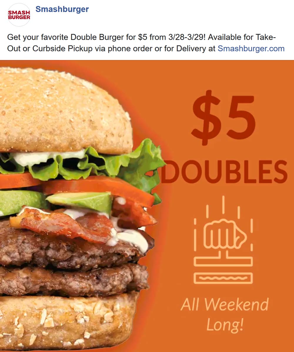 Smashburger coupons & promo code for [May 2022]