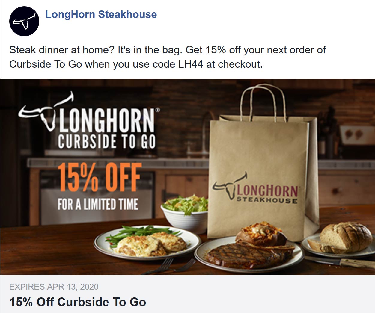 Longhorn Steakhouse coupons & promo code for [July 2022]