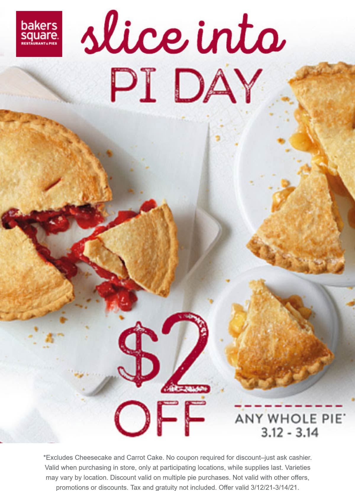 Bakers Square restaurants Coupon  $2 off any pie at Bakers Square restaurants #bakerssquare 