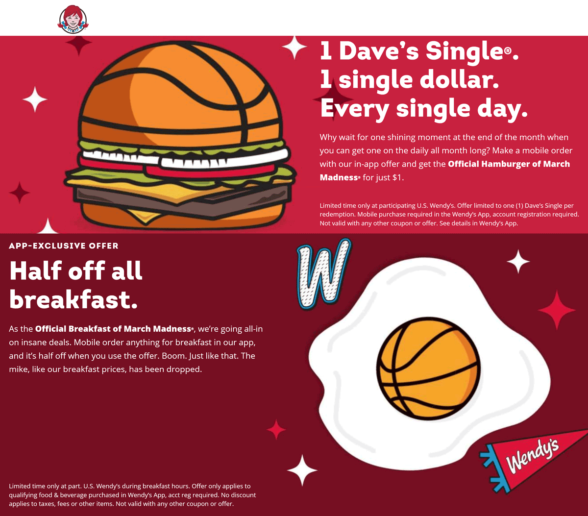 Wendys restaurants Coupon  $1 single cheeseburger via mobile all month at Wendys #wendys 