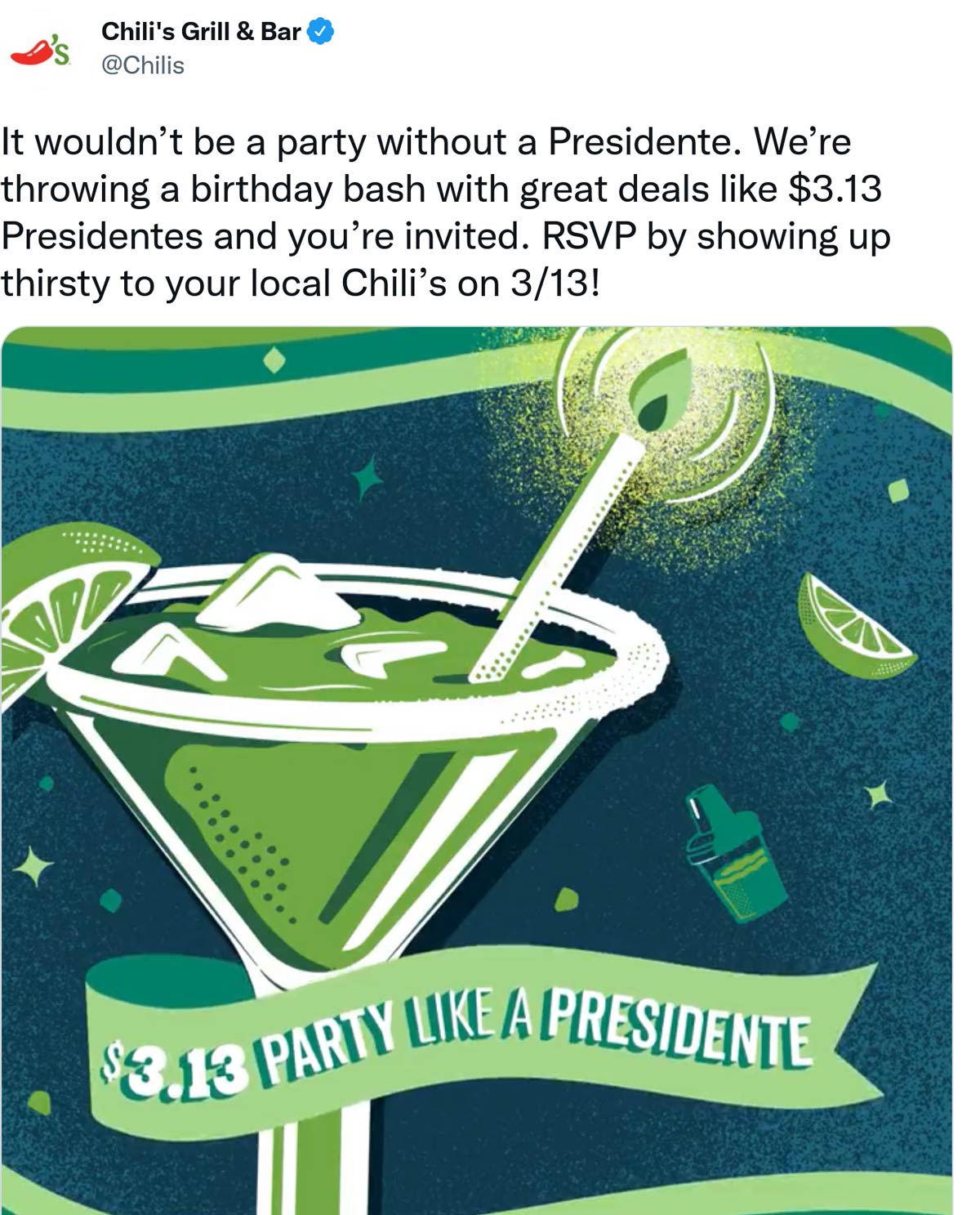 Chilis coupons & promo code for [February 2024]