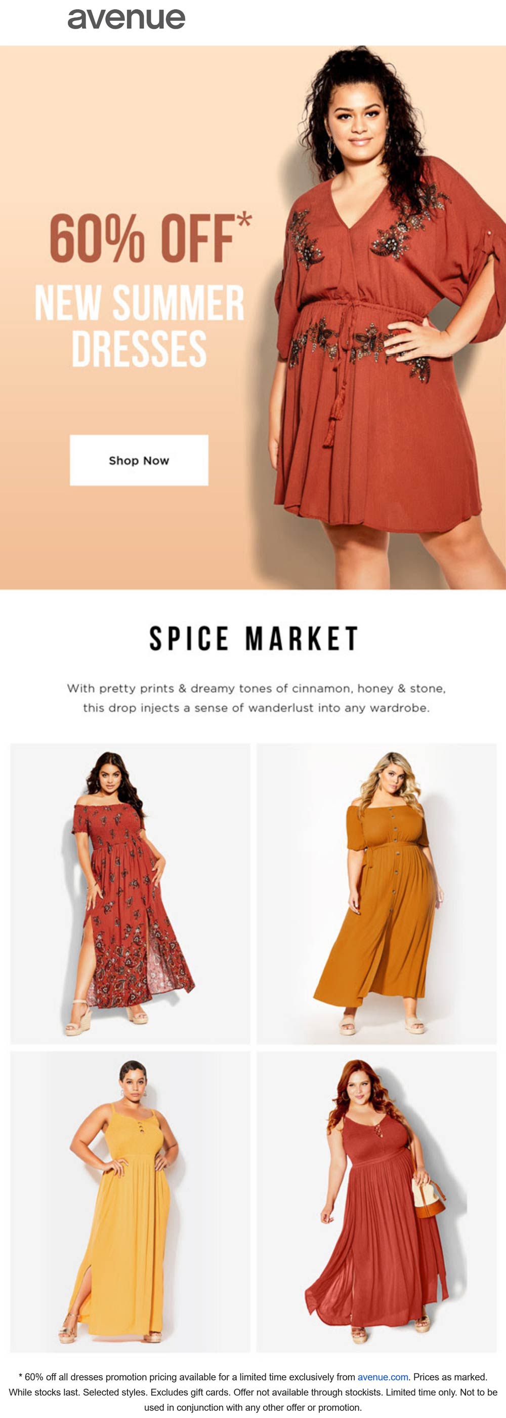 Avenue stores Coupon  60% off all dresses at Avenue #avenue 