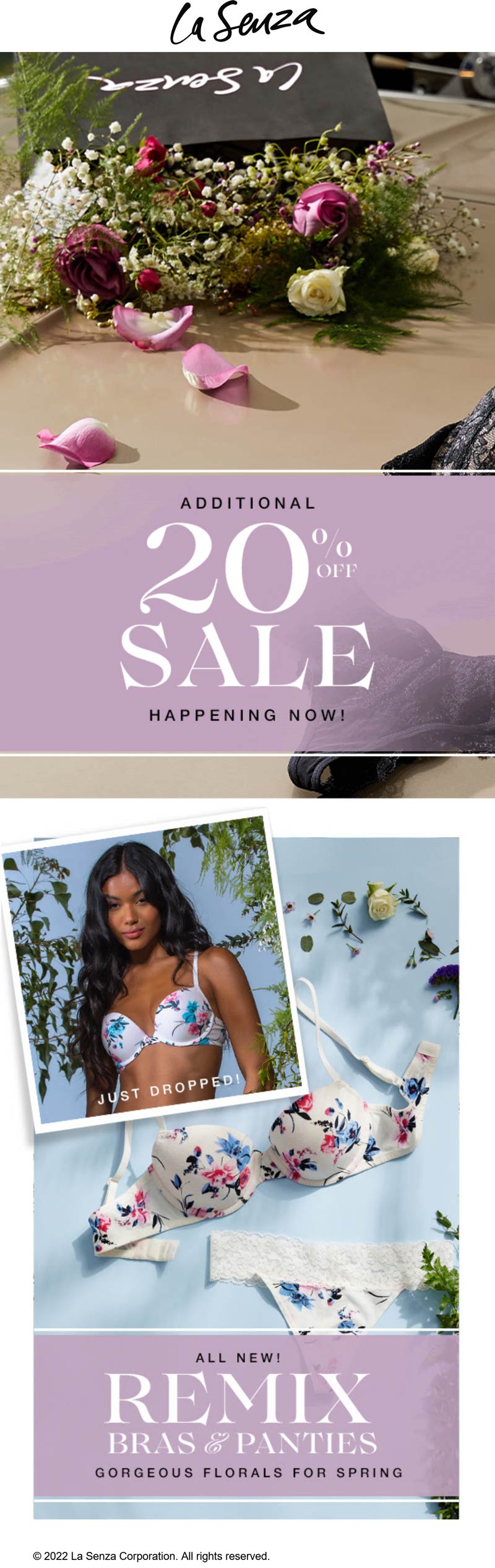 La Senza stores Coupon  Extra 20% off sale items at La Senza #lasenza 