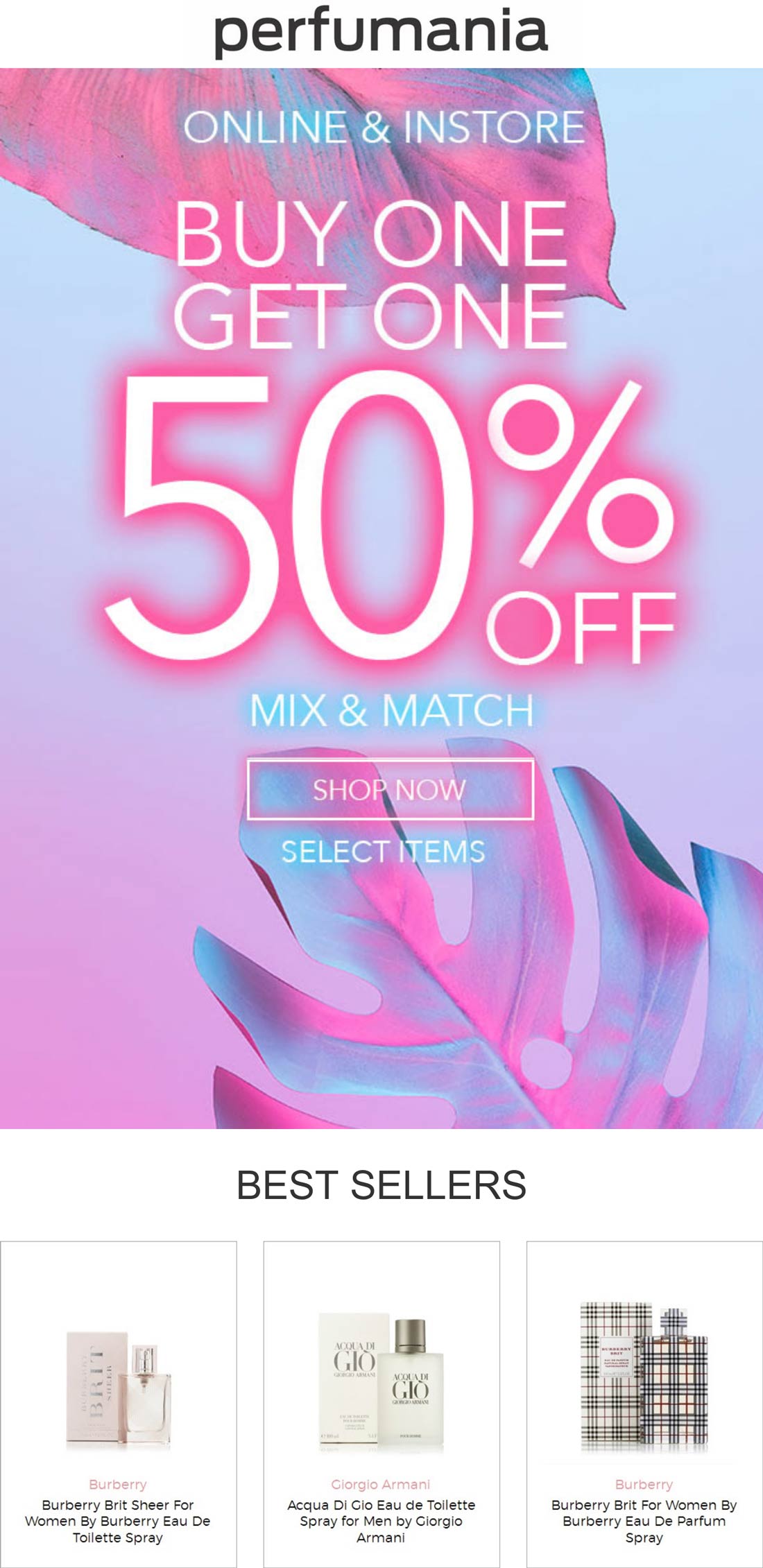 Perfumania stores Coupon  Second fragrance 50% off at Perfumania, ditto online #perfumania 