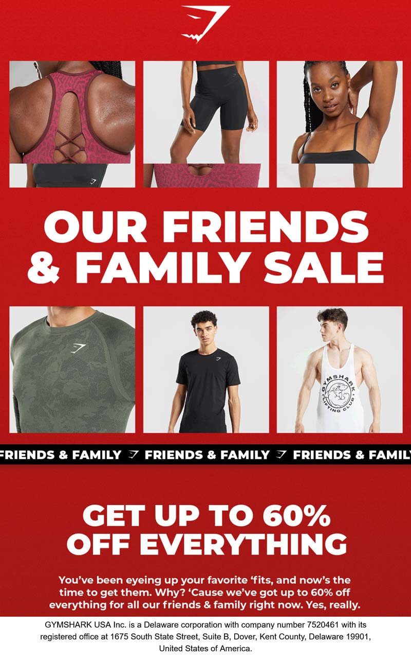 Gymshark stores Coupon  60% off going on at Gymshark #gymshark 