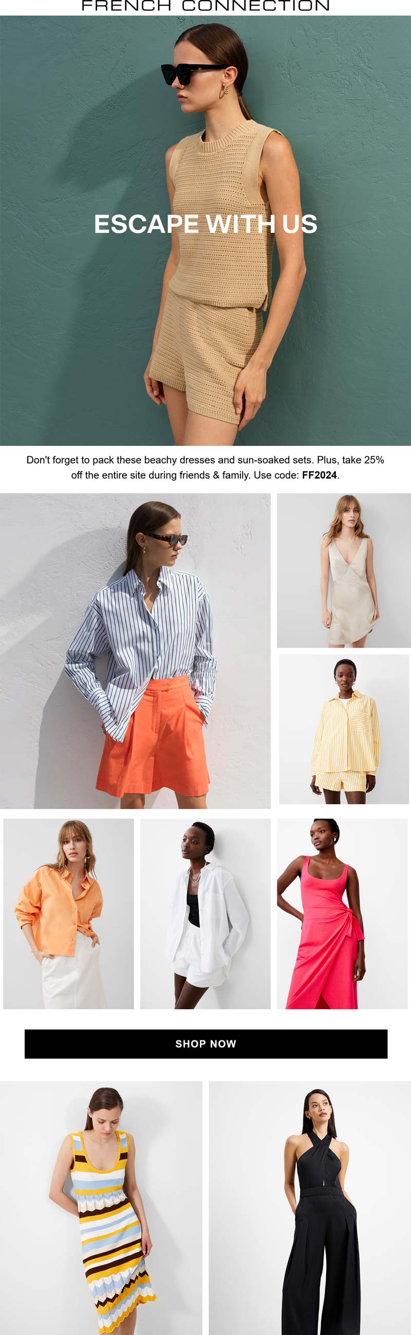 French Connection stores Coupon  25% off everything online at French Connection via promo code FF2024 #frenchconnection 
