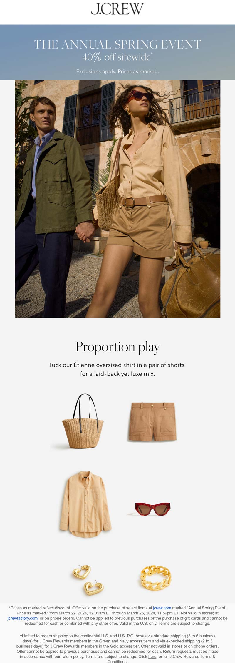 J.Crew stores Coupon  40% off everything online at J.Crew #jcrew 