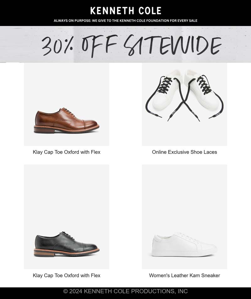 Kenneth Cole stores Coupon  30% off everything online at Kenneth Cole #kennethcole 