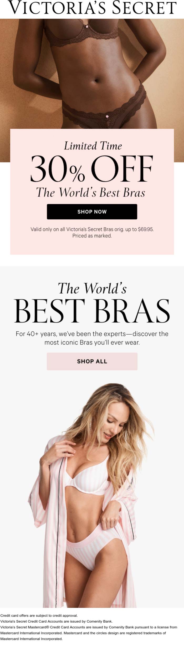 Victorias Secret stores Coupon  30% off bras at Victorias Secret #victoriassecret 