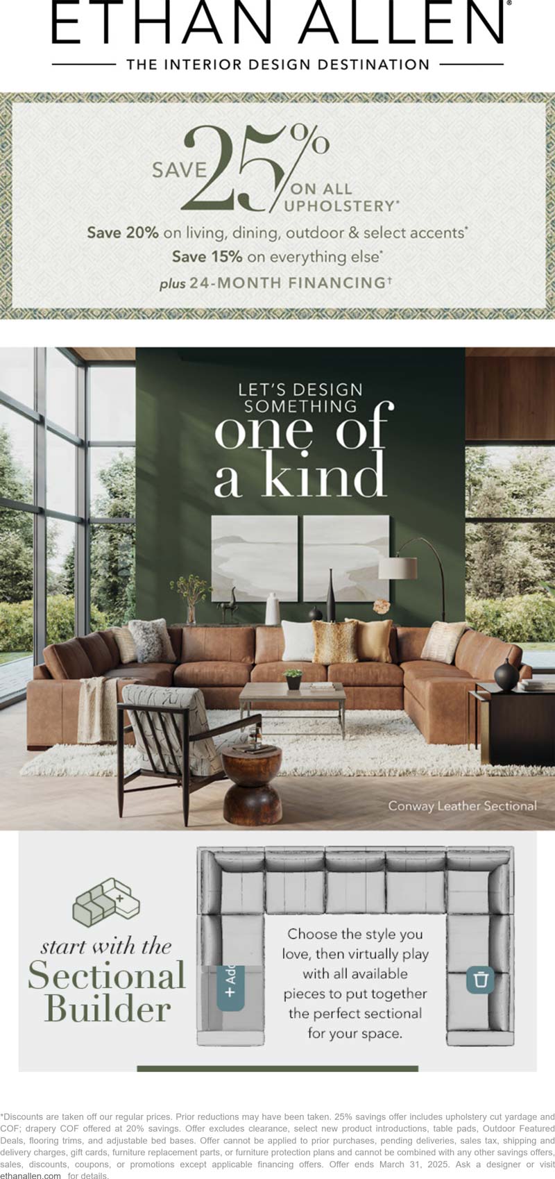 Ethan Allen stores Coupon  15-25% off everything at Ethan Allen #ethanallen 