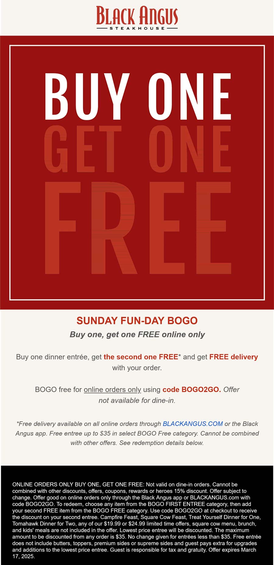 Black Angus restaurants Coupon  Second meal free today at Black Angus steakhouse #blackangus 