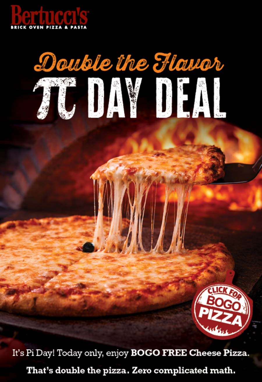 Bertuccis Second cheese pizza free today at Bertuccis #bertuccis Bertuccis restaurants Coupon Second cheese pizza free today at Bertuccis #bertuccis