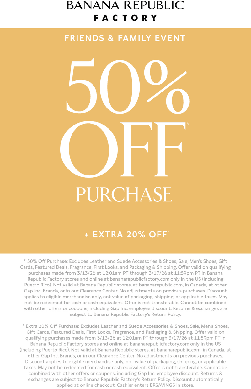 Banana Republic Factory 70% off at Banana Republic Factory #bananarepublicfactory Banana Republic Factory stores Coupon 70% off at Banana Republic Factory #bananarepublicfactory