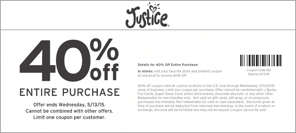 Justice coupons & promo code for [May 2024]