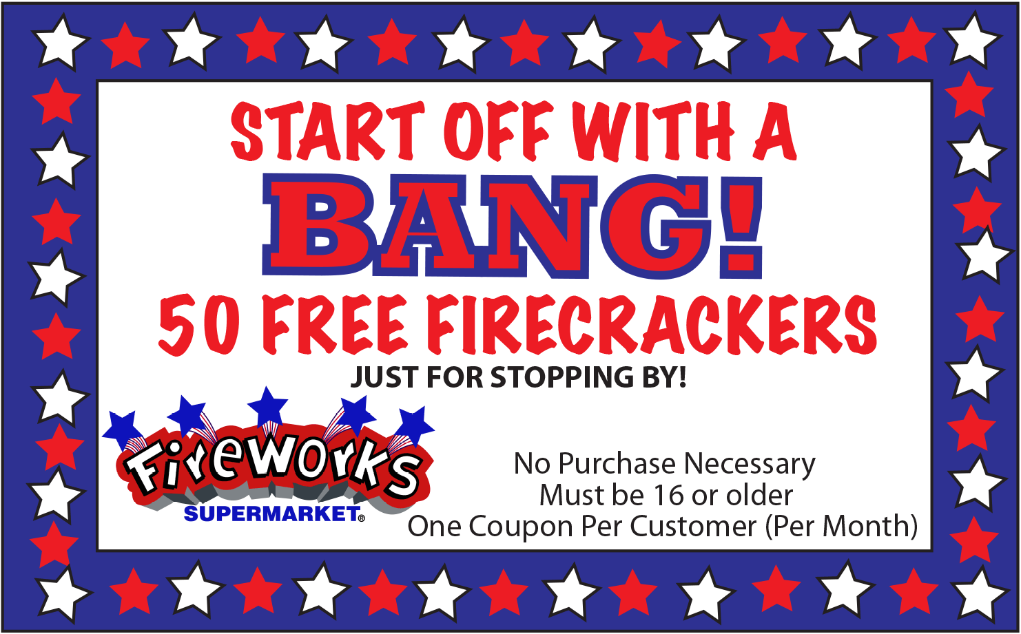 Fireworks Supermarket coupons & promo code for [May 2024]
