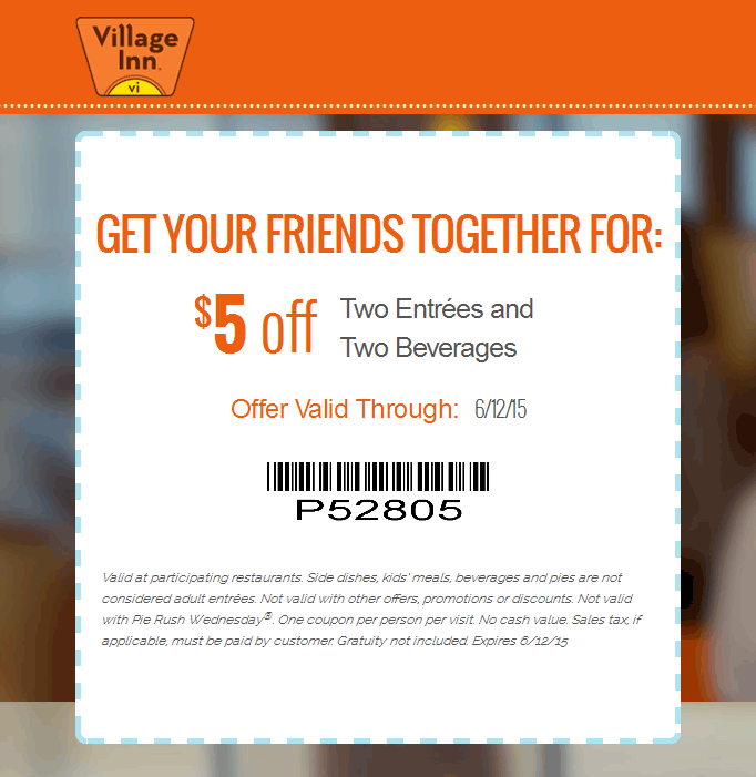 Village Inn coupons & promo code for [May 2024]