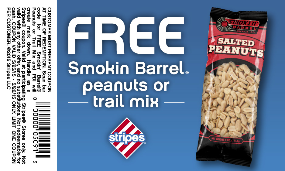 Stripes Gas Station Coupon April 2024 Free smokin nuts today at Stripes gas stations
