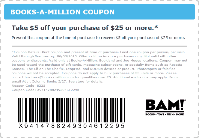 Books-A-Million coupons & promo code for [May 2024]