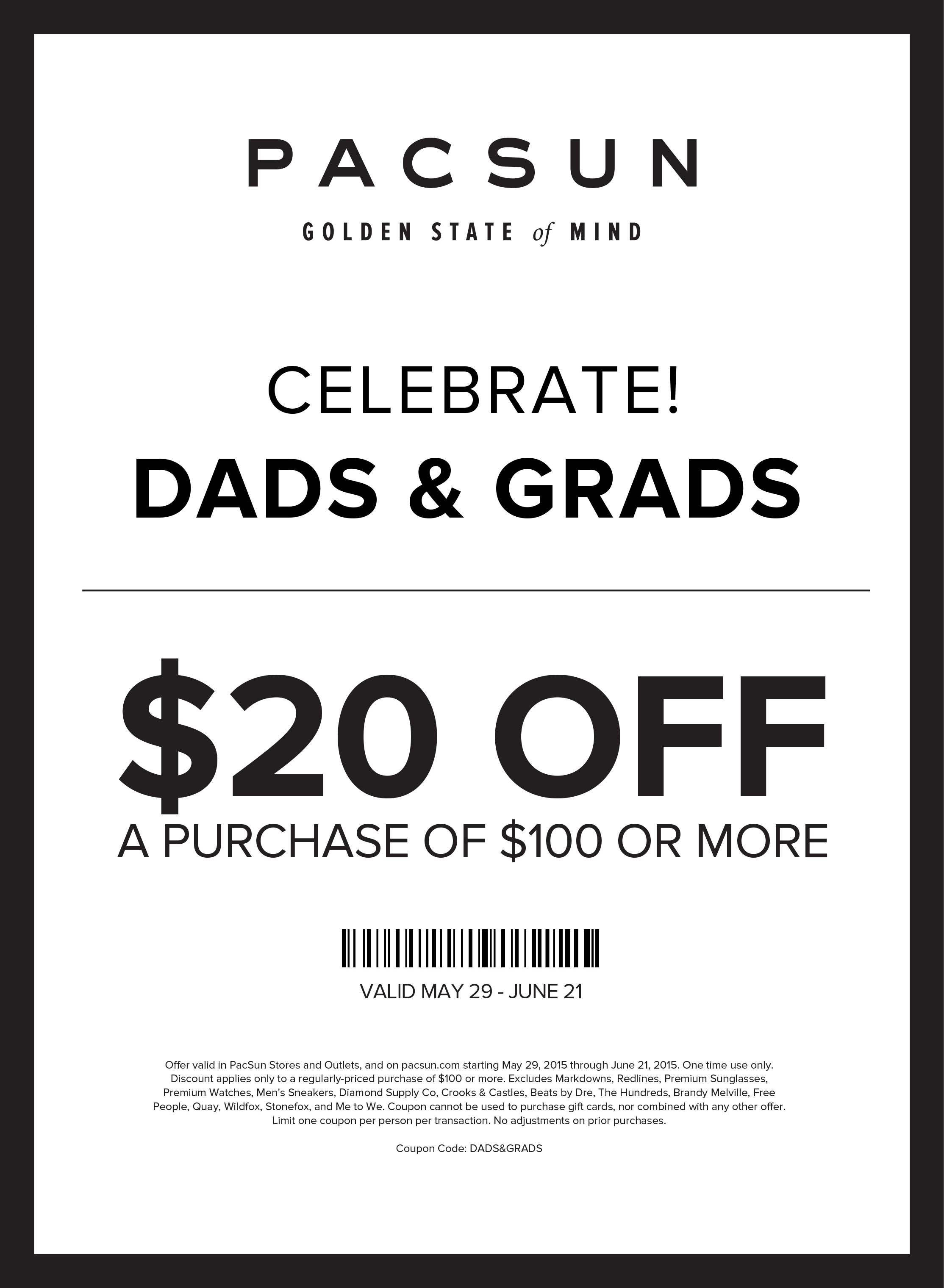PacSun coupons & promo code for [May 2024]