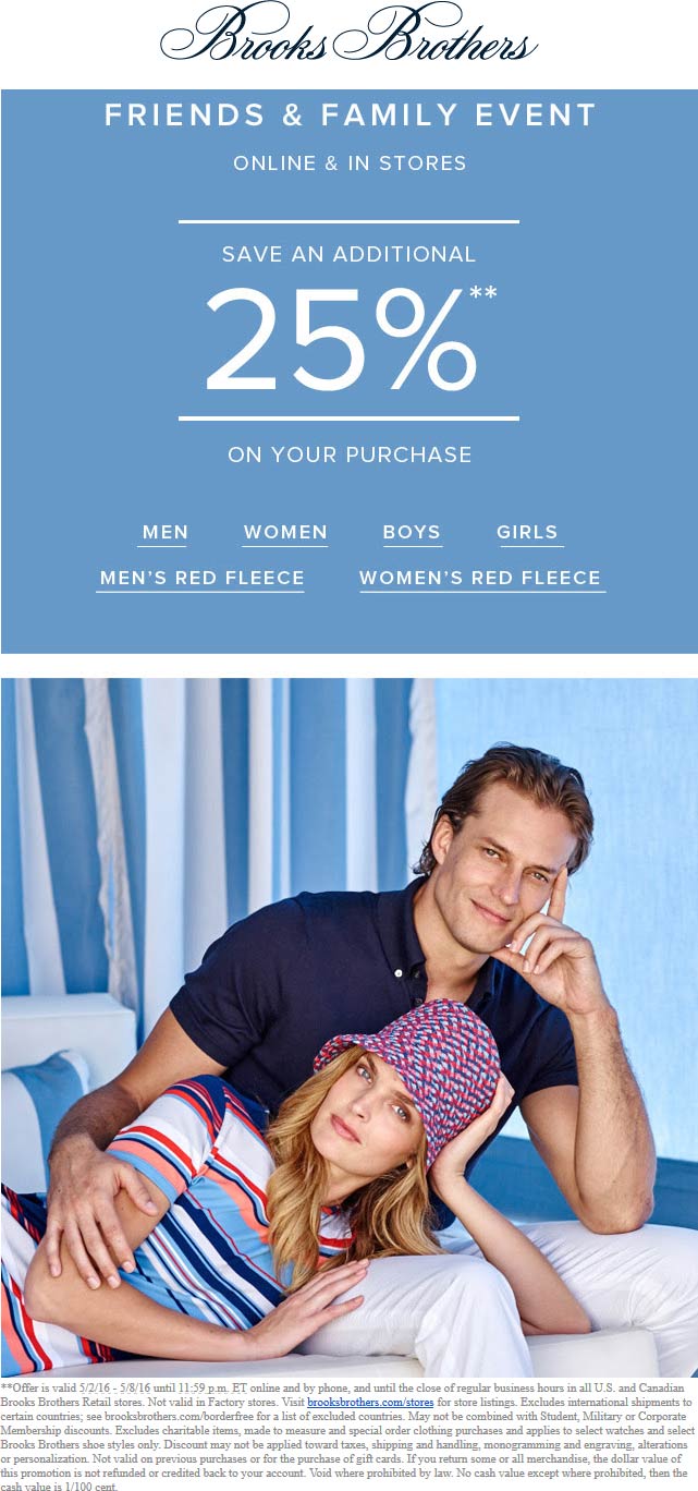Brooks Brothers coupons & promo code for [May 2024]