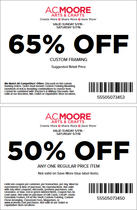 A.C. Moore March 2025 Coupons and Promo Codes 🛒