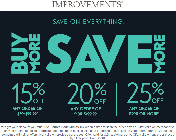 Improvements coupons & promo code for [May 2024]
