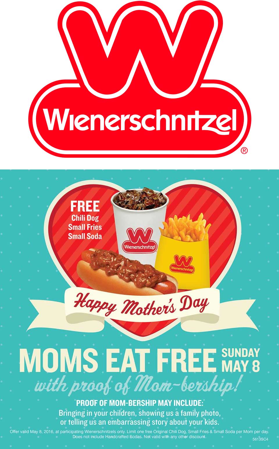 Wienerschnitzel Coupon April 2024 Mom enjoys a free chili dog + fries + soda Sunday at Wienerschnitzel restaurants
