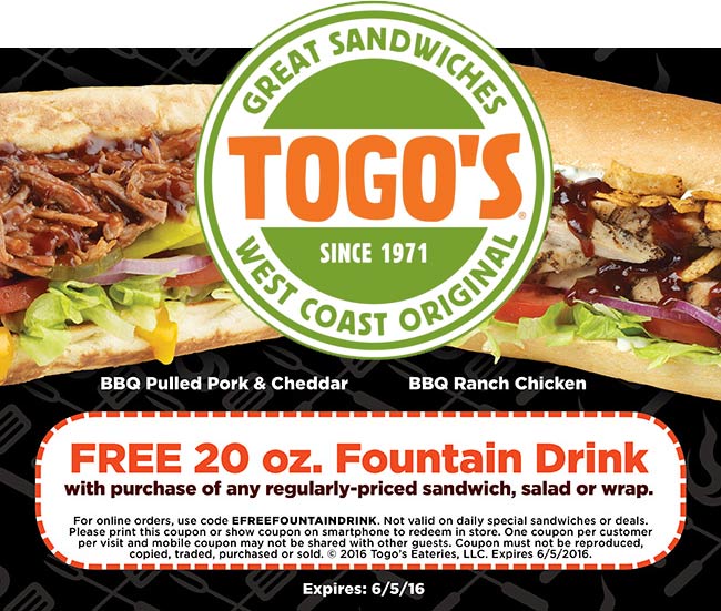 Togos coupons & promo code for [April 2024]