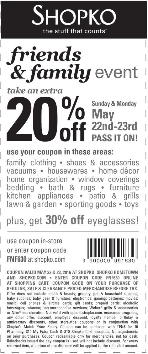 Shopko coupons & promo code for [May 2024]