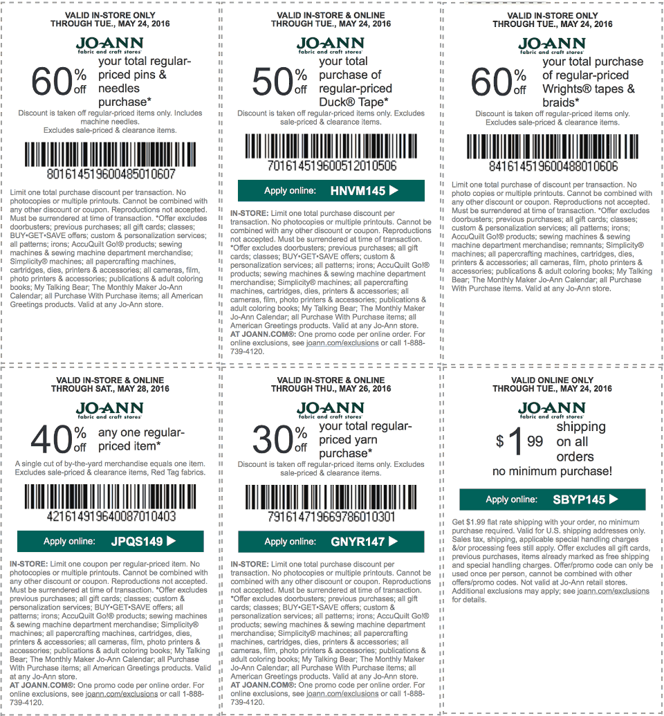 Jo-Ann Fabric coupons & promo code for [April 2024]