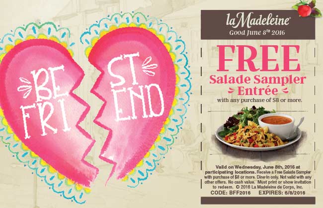 La Madeleine coupons & promo code for [March 2024]