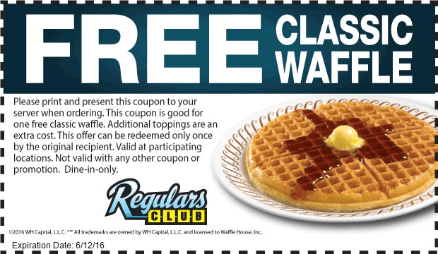 Waffle House coupons & promo code for [May 2024]