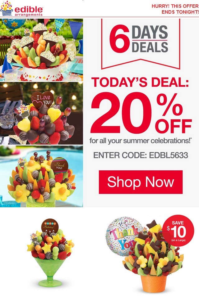 Edible Arrangements August 2021 Coupons and Promo Codes 🛒