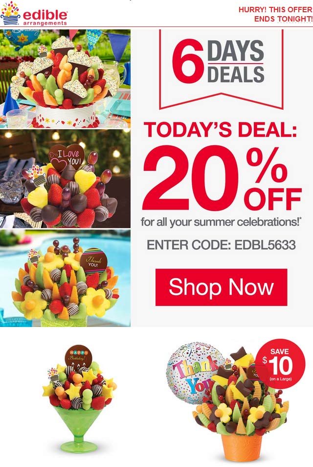 Edible Arrangements August 2021 Coupons And Promo Codes 