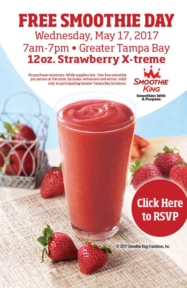 Smoothie King Coupon April 2024 Some Smoothie King locations are giving away smoothies the 17th, no purchase necessary