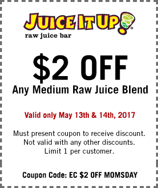 Juice It Up Coupon April 2024 $2 off a juice blend today at Juice It Up