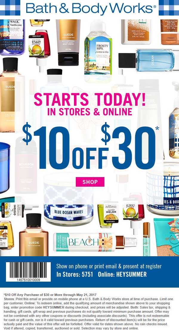 Bath & Body Works coupons & promo code for [April 2024]