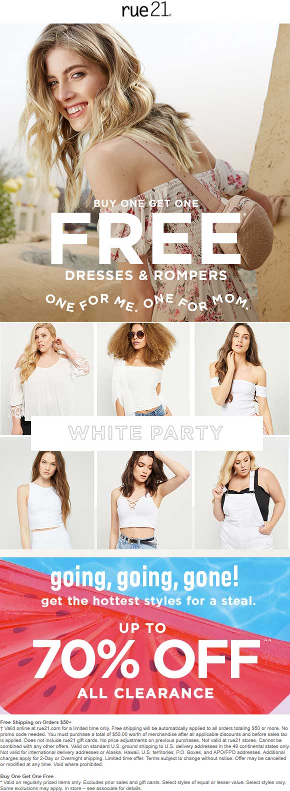 Rue21 Coupon April 2024 Second dress free at rue21, ditto online