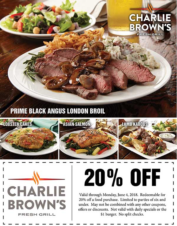 Charlie Browns July 2021 Coupons and Promo Codes 🛒