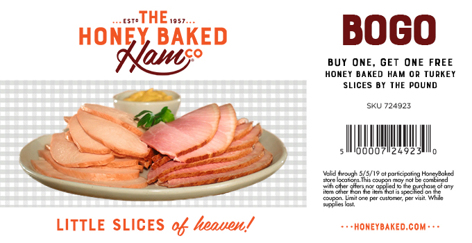 HoneyBaked coupons & promo code for [June 2022]