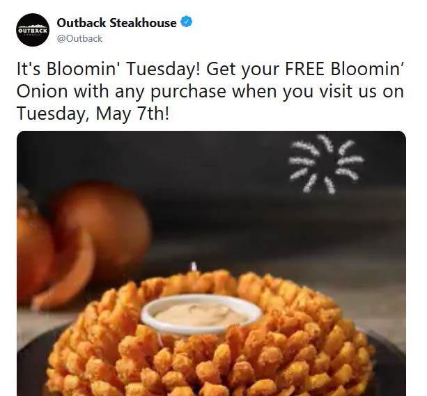Outback Steakhouse coupons & promo code for [May 2022]