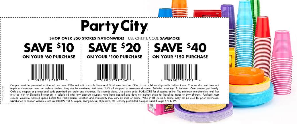 Party City coupons & promo code for [September 2022]