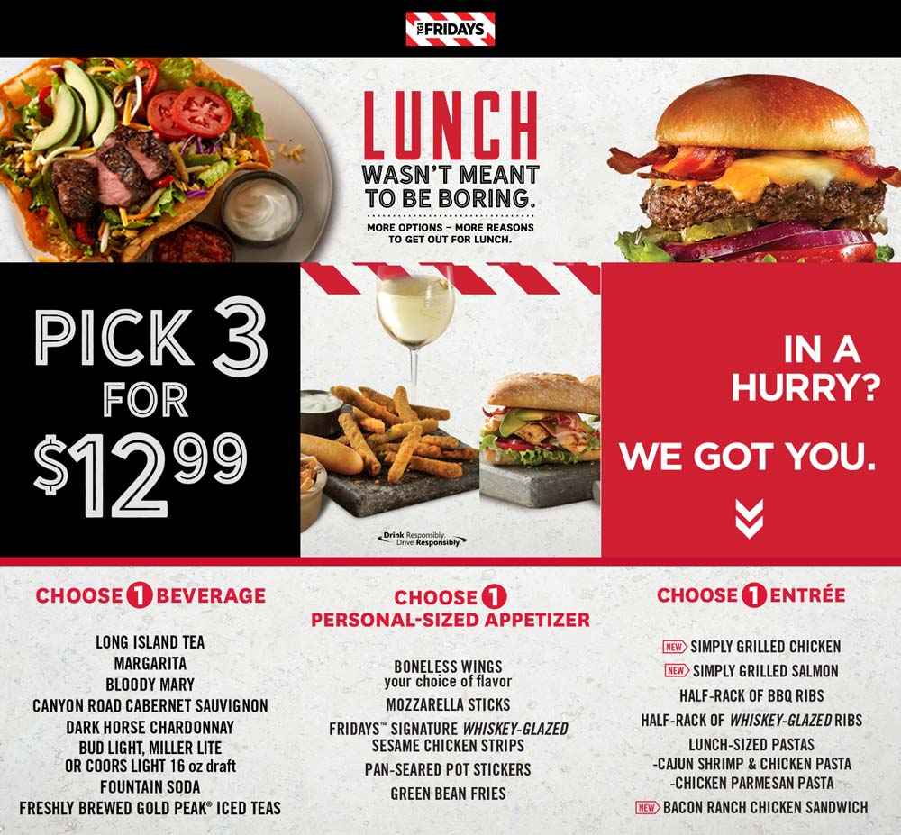 TGI Fridays coupons & promo code for [October 2022]