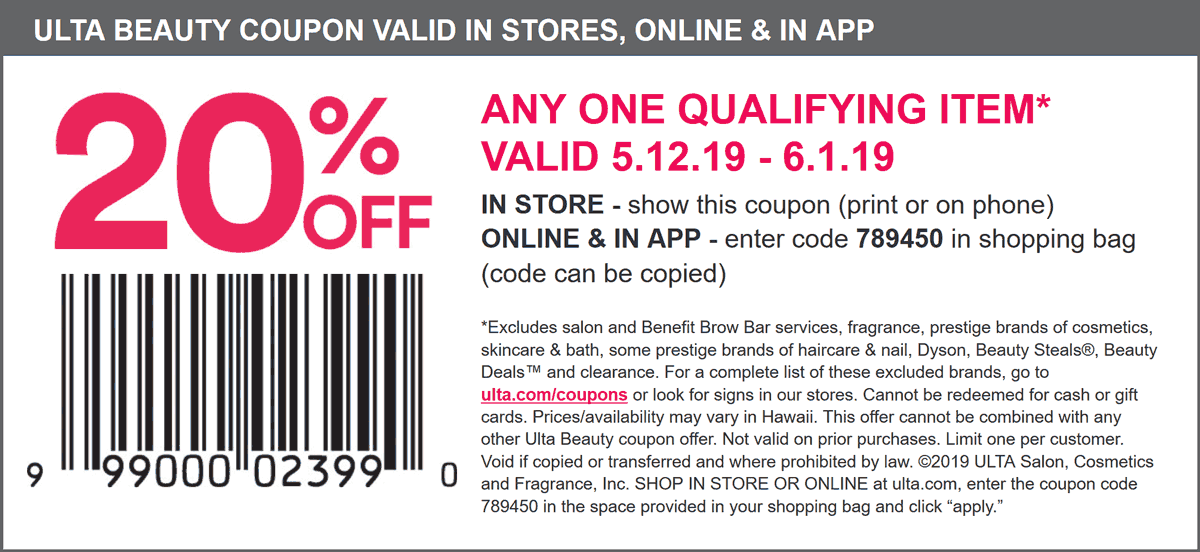 Ulta Beauty coupons & promo code for [May 2022]