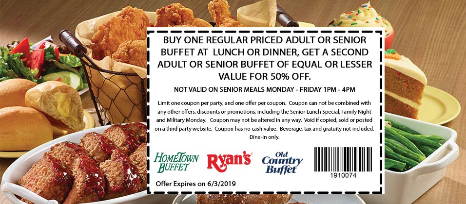 Old Country Buffet coupons & promo code for [October 2022]