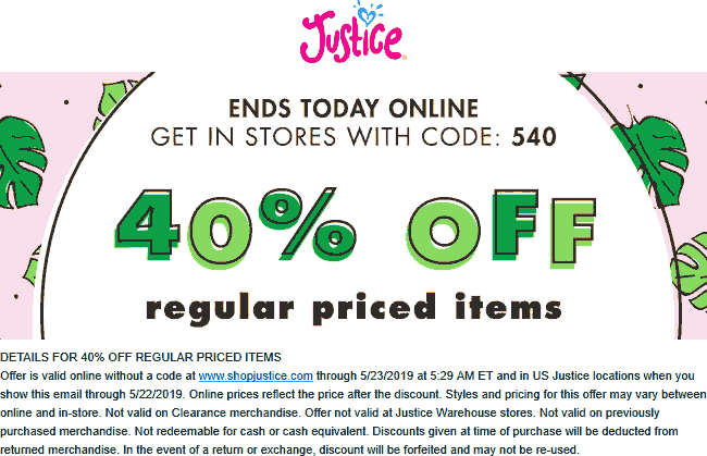 Justice coupons & promo code for [October 2022]