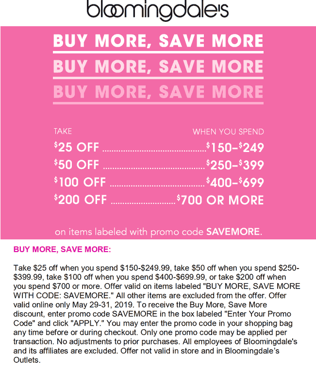 Bloomingdales coupons & promo code for [October 2022]