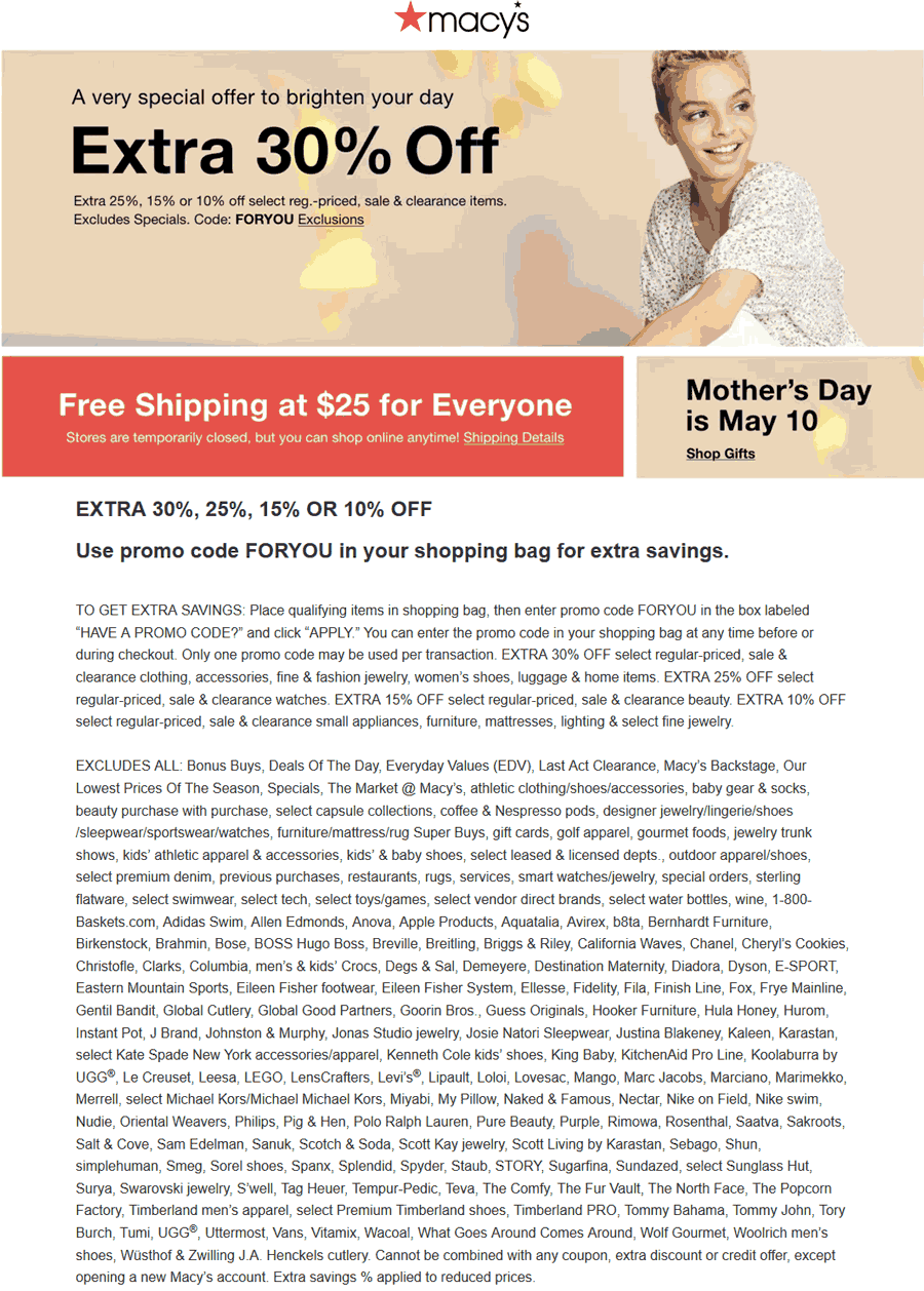 In Store Macys Pass Offer Macys Furniture Coupons 2020 Macys Coat